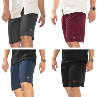 Kit 4 Bermudas de Moletom com Elástico e Cordão Para Academia e Treinos