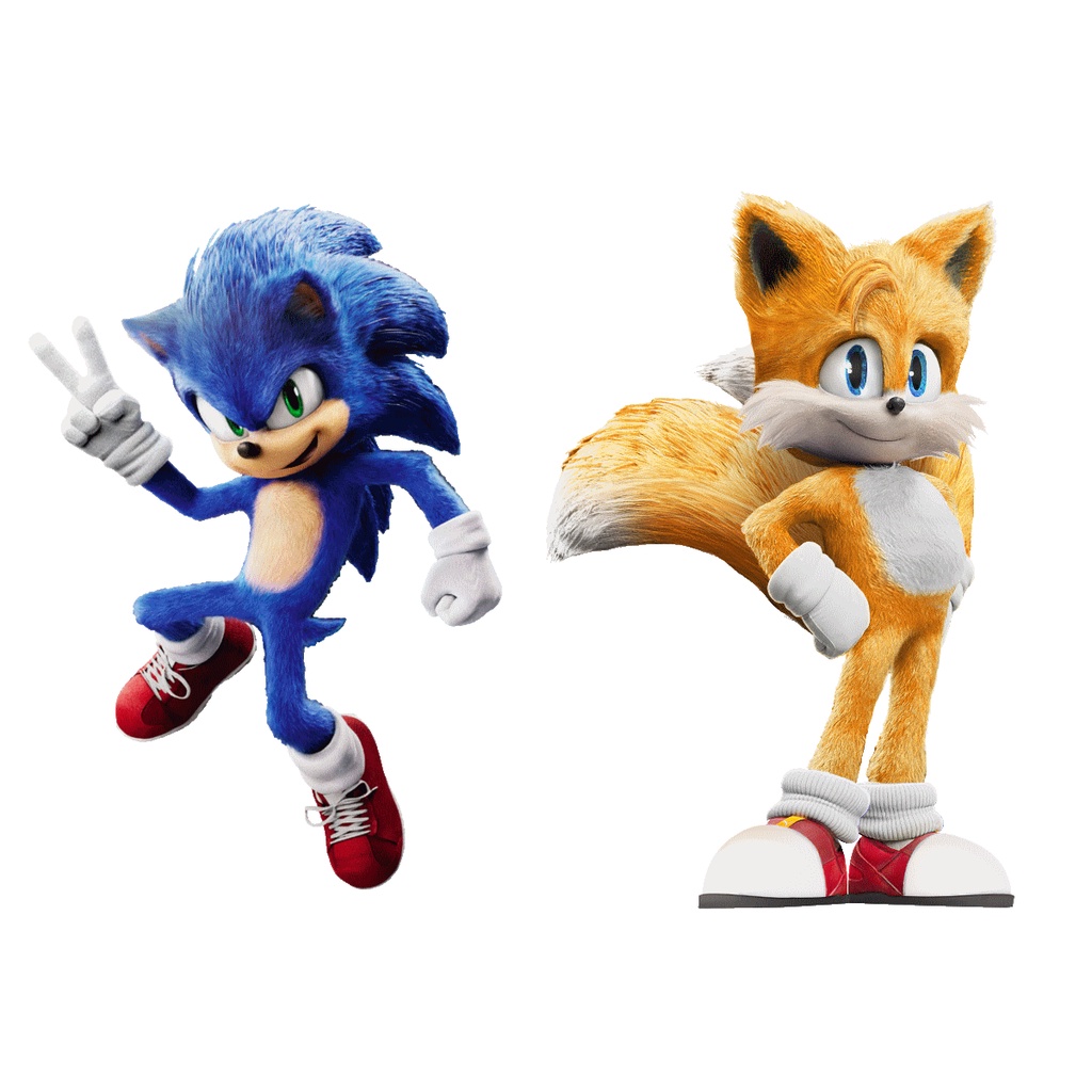 sonic 2 o filme kit decoração de festa infantil 4 display de mesa