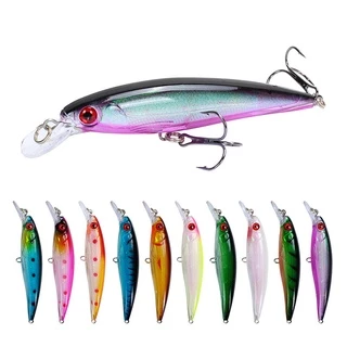 kit com 10 pecas de Iscas Artificiais Red Fox meia água 11 cm 13 gr