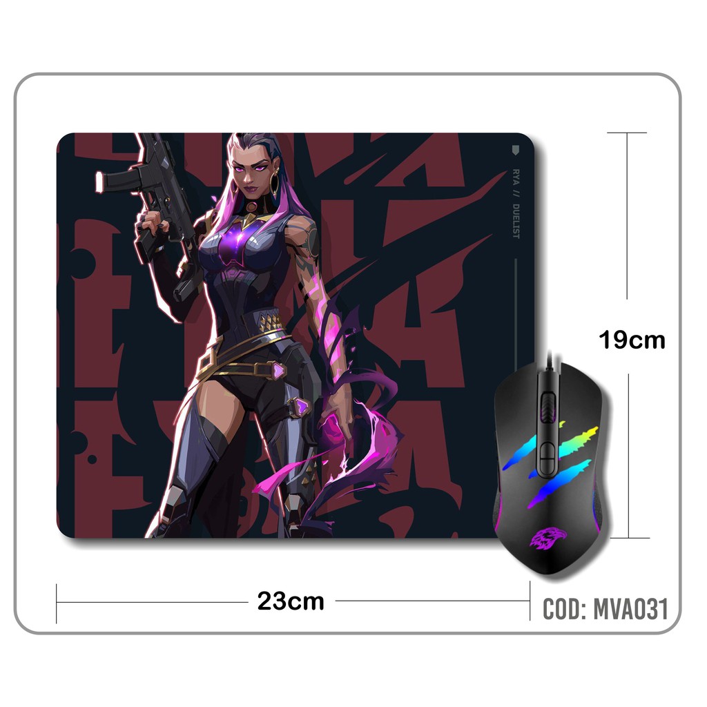 Mouse Pad Gamer Valorant - Reyna - Modelo 031 | Shopee Brasil