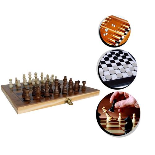 Jogo de mesa 3 em 1 xadrez, senhoras e gamão caso cb jogos, jogos de mesa,  xadrez de madeira, jogo de senhoras, xadrez profissional, gamão, xadrez  para crianças, jogos de tabuleiro de