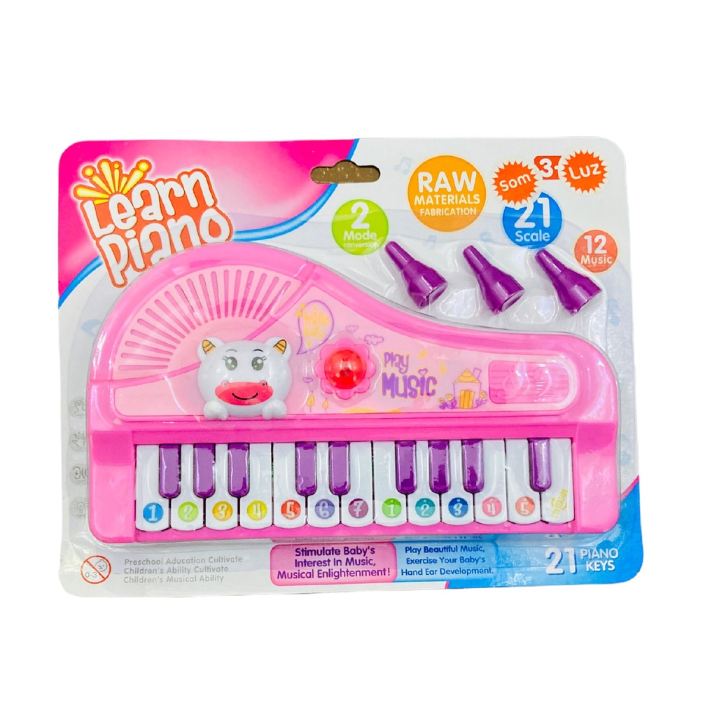 Brinquedo Pianinho Musical Educativos Piano Infantil com Som e