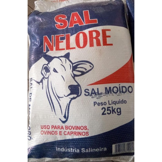 SAL NELORE SC com 25 kg Sal moído para gado Shopee Brasil