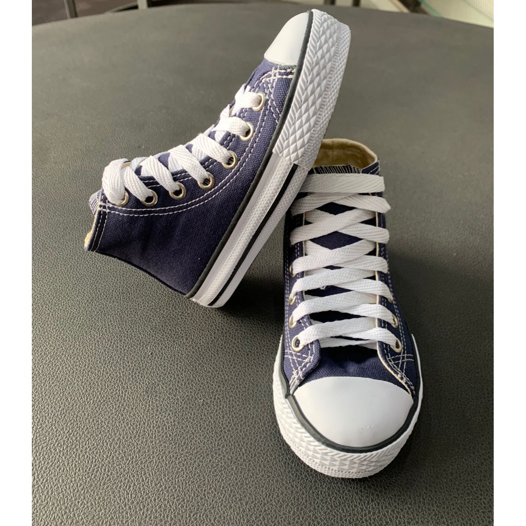 All star cano hot sale longo azul marinho