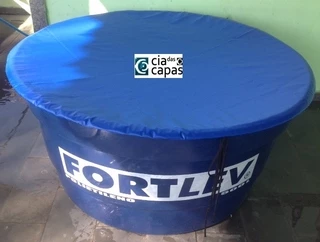 Capa Para Caixa Redonda De 1000 Litros Em Lona