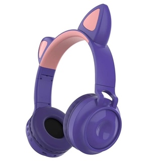 Fone Ouvido Orelha Gatinho Headphone Bluetooth Com Led E P2 ZW-28