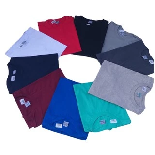 KIT COM 8 PEÇAS Camiseta LISAS SEM ESTAMPA MASCULINA 100% Algodão Fio 30.1 Penteado