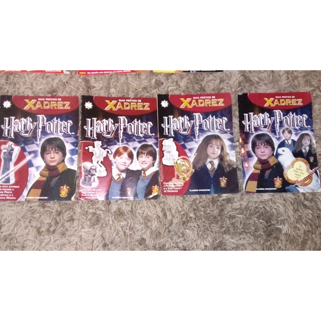 Kit 2 Revistas Harry Potter guia - Pratico de Xadrez