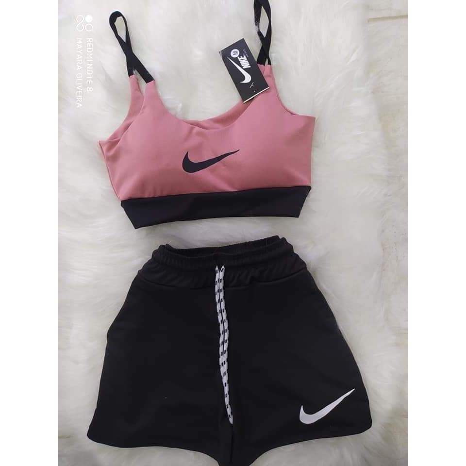 Nike shorts discount and crop top