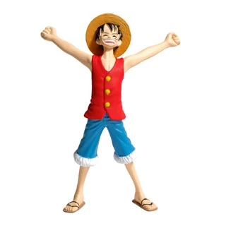 Boneco miniatura action figure one piece ed 24 monkey d luffy o homem borracha colecao salvat