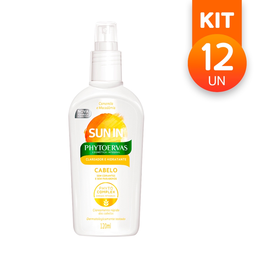 Clareador Capilar e Hidratante de Cabelos Phytoervas Sun In 120ml (12 ...