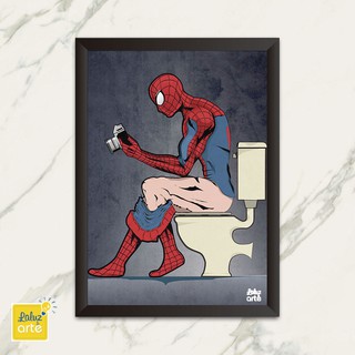 Poster A4 Quadro Moldura Spider Man Ps4 Aranha 32x23cm #7