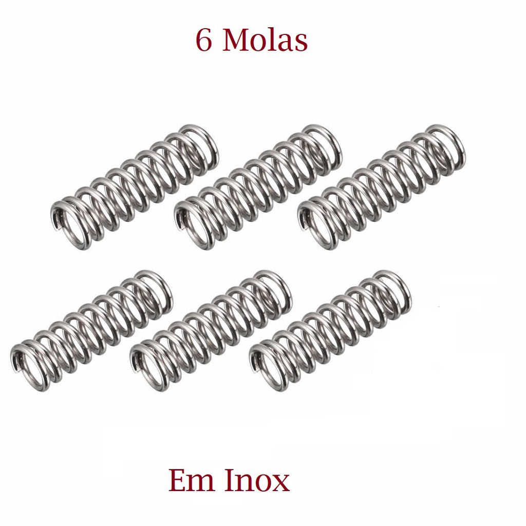 Molas em Inox para os Parafusos das Oitavas da Ponte Strato 6 Unds.
