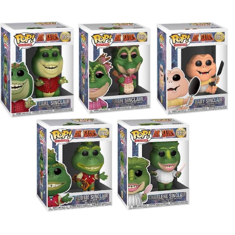 Kit 5 funko pop família dinossauro completa novos original baby