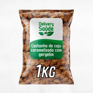 CASTANHA DE CAJU CARAMELIZADA COM GERGELIM 1KG
