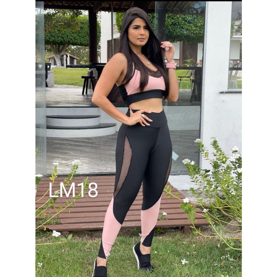 conjunto feminino de academia fitnes Modelo LM18