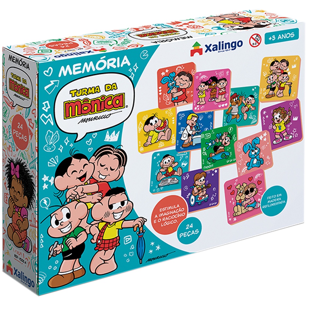 Jogo Da Memória Grandão - Turma Da Mônica - MP Brinquedos