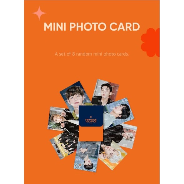 WEVERSE] BTS Permission to Dance - Mini Photo Card / Message Photo