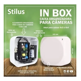 Caixa Plastica Organizadora Camera Cftv Parafuso (kit 16 Pç)