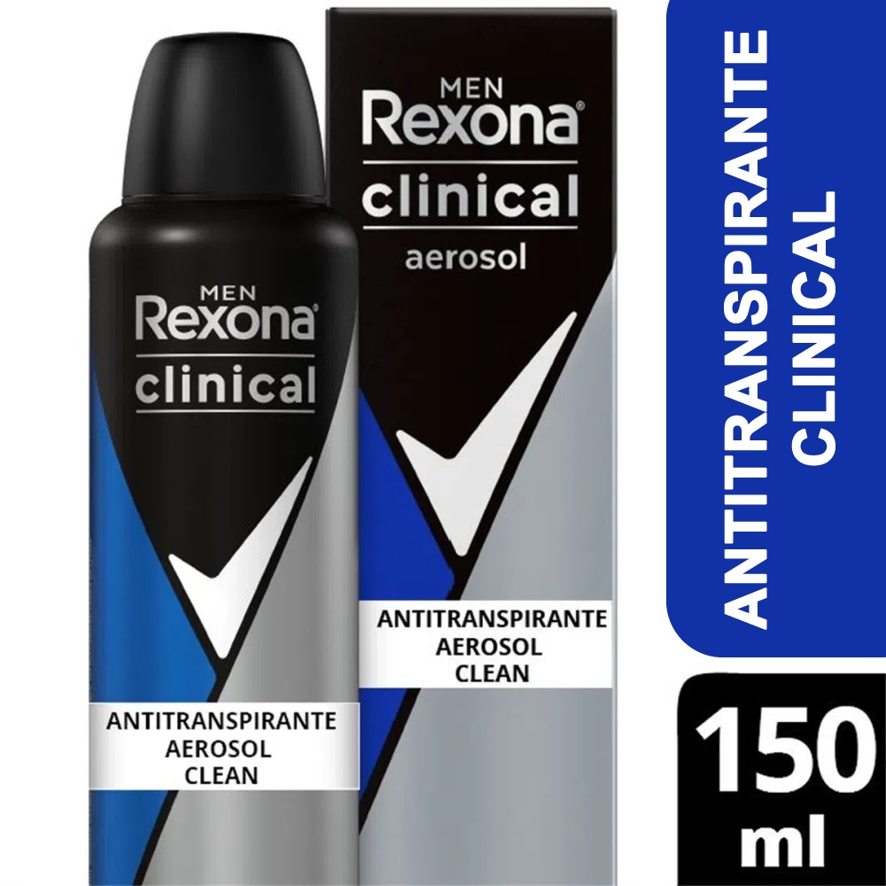 Desodorante Rexona Clinical Aerosol Classic 150ml - Sofí Cosméticos