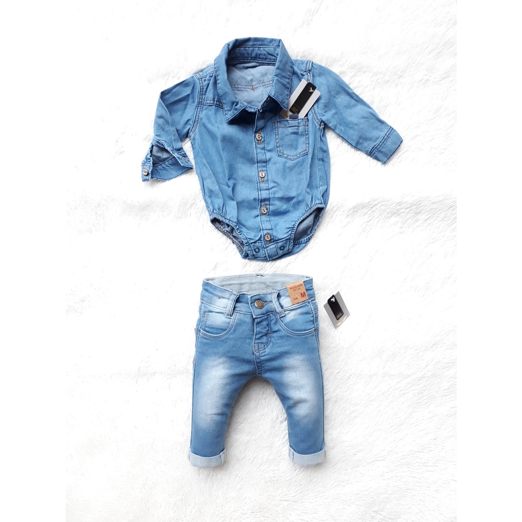 Roupa jeans para store bebe