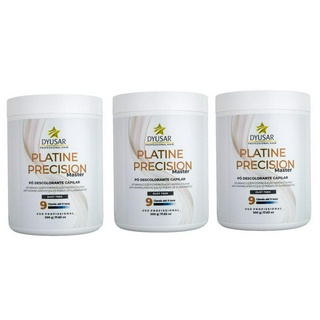 Kit 3 Pó Descolorante Capilar Precision Platine Master 500g