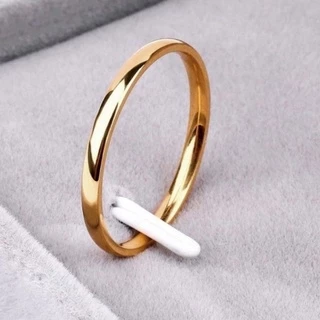 1 unidade aliança moeda antiga dourada casamento e noivado com forro de aço cor dourado cirúrgico 4mm