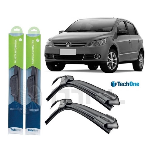 Kit Palhetas Silicone Limpador Parabrisa Vw Gol G Shopee Brasil