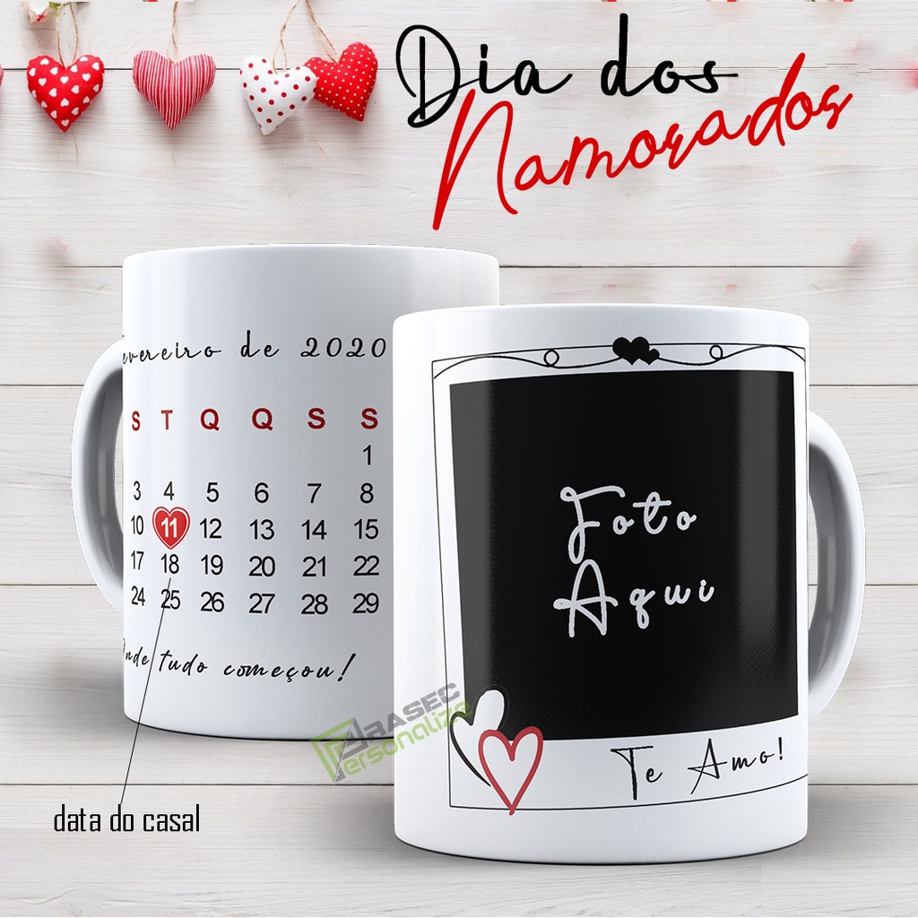 Caneca DIA DOS NAMORADOS Vários Modelos