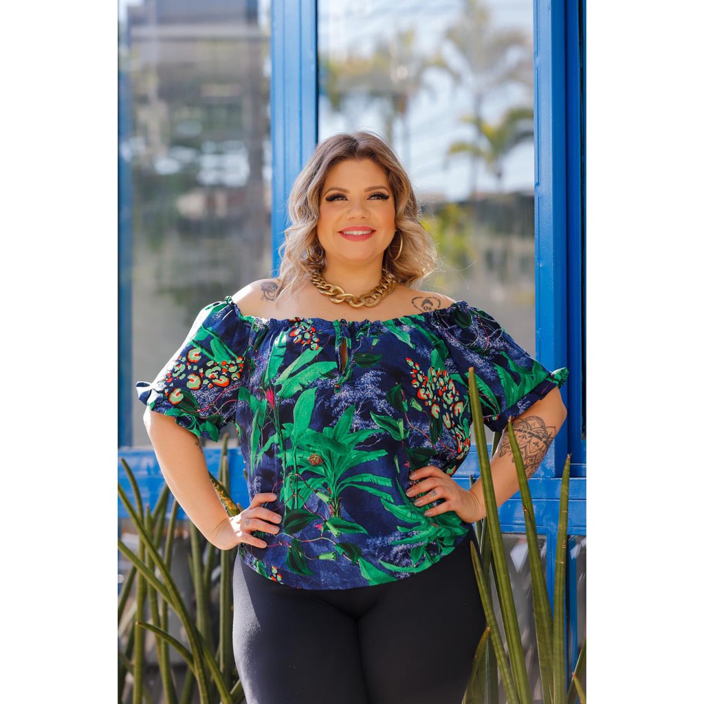 Blusinhas plus sale size atacado