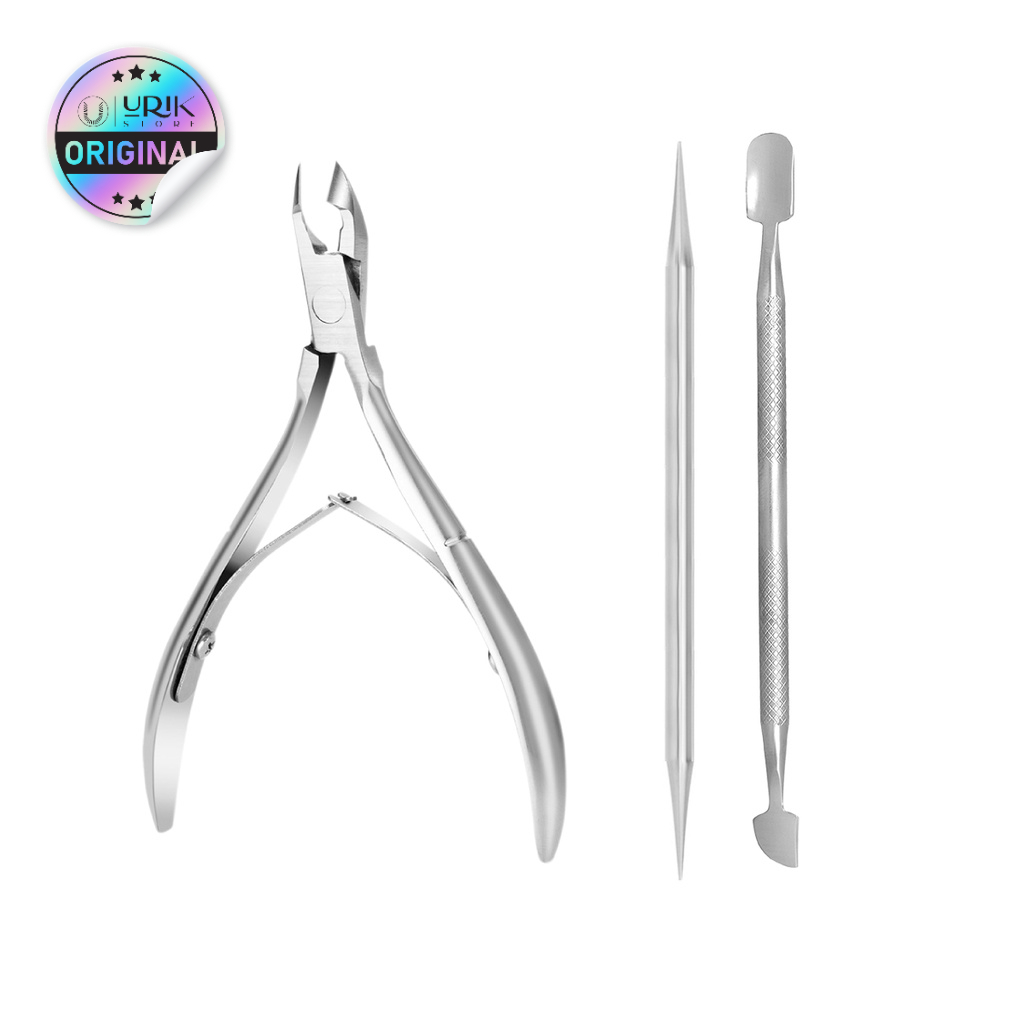 Kit Cutelaria Alicate A O Inox Manicure Cut Cula Palito Ponta Dupla