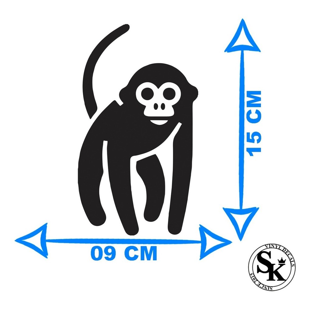 Adesivo do Macaco Louco 0561 – Loja de adesivos