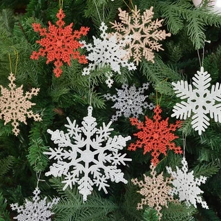 Enfeites De Natal Floco De Neve Decoração De Árvore De Natal