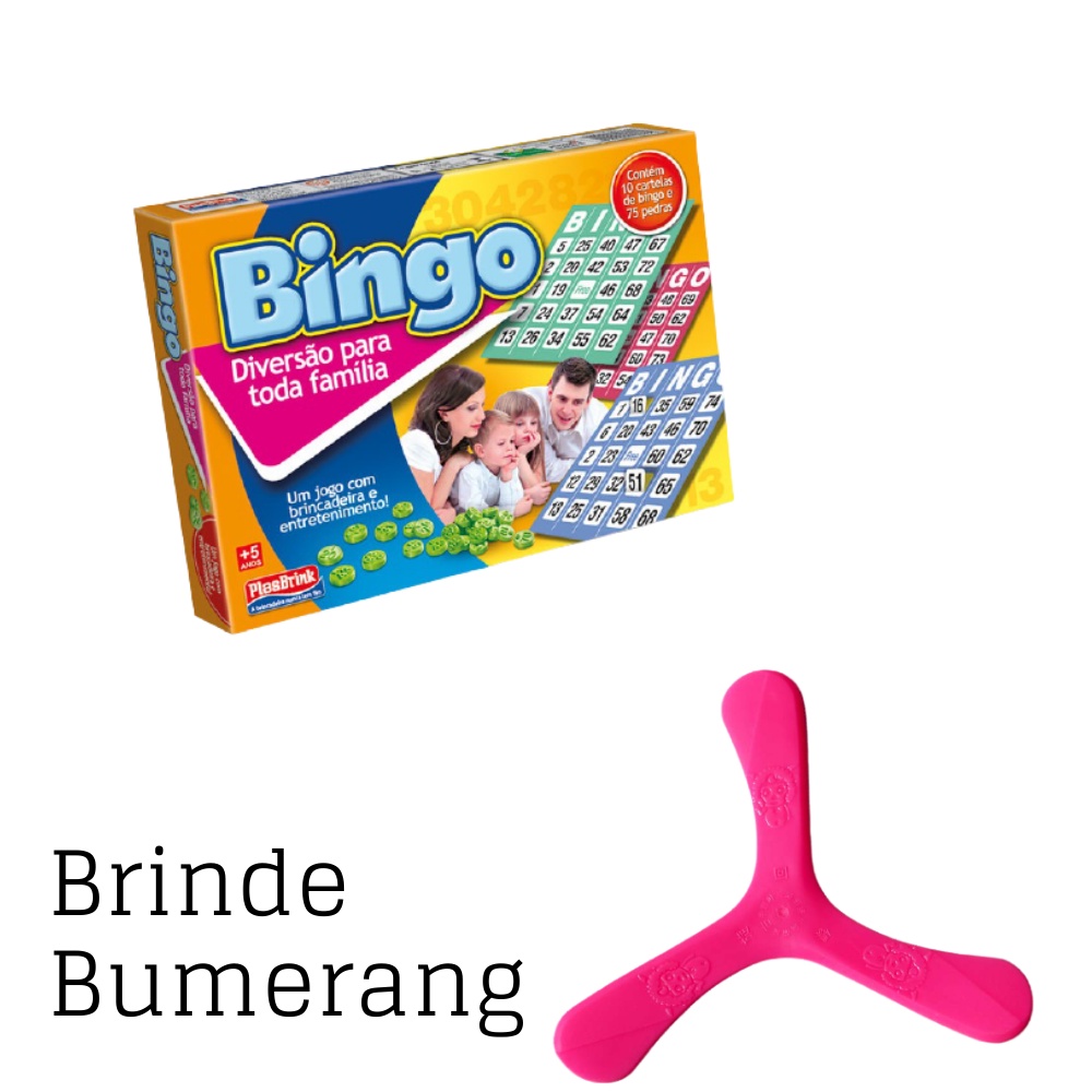 Jogo De Bingo Com Cartelas E Pedras - Brinquedo  InfantilPLASBRINKTabuleiroOficina Brinquedos