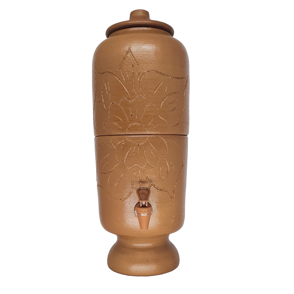 Filtro de Barro Grande 3 Litros Rustico Bebedouro Artesanal | Shopee Brasil