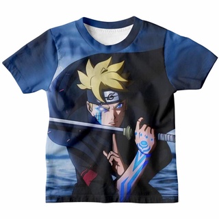 Camiseta Infantil Até Adulto Manga Naruto Uzumaki Desenho