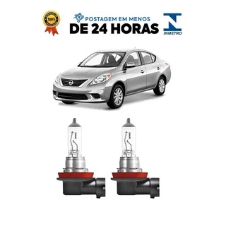 Par Lampada Farol de Milha Versa 2011 2012 2013 2014 2015 2016 2017 2018 H11