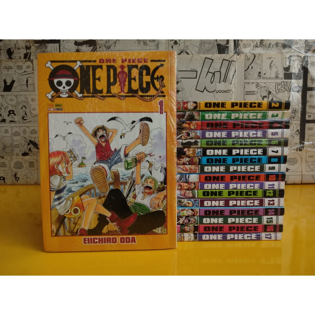 Mangá One Piece - Vol. 01 Ao 50 - LEIA A DESCRIÇÃO!