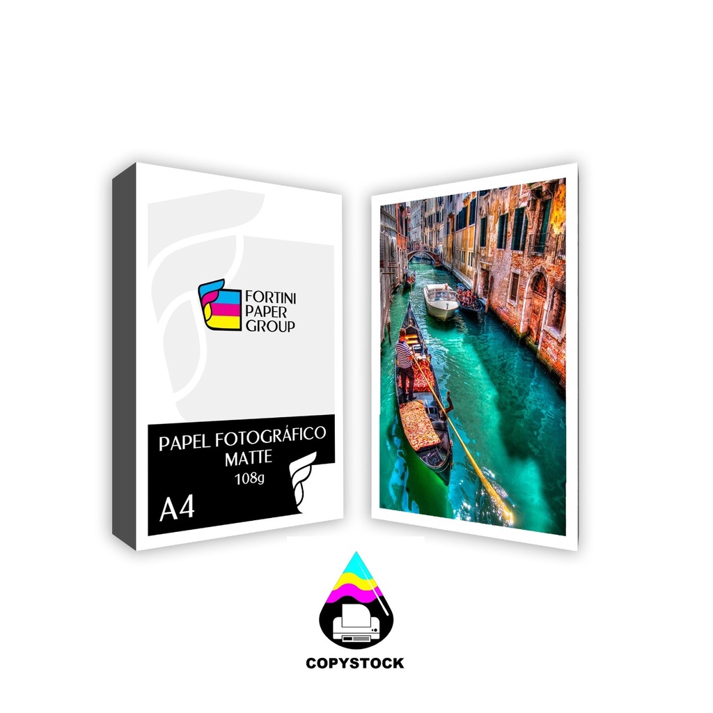 500 Folhas Papel Fotográfico 108g Matte Fosco A4 Premium Shopee Brasil 4664