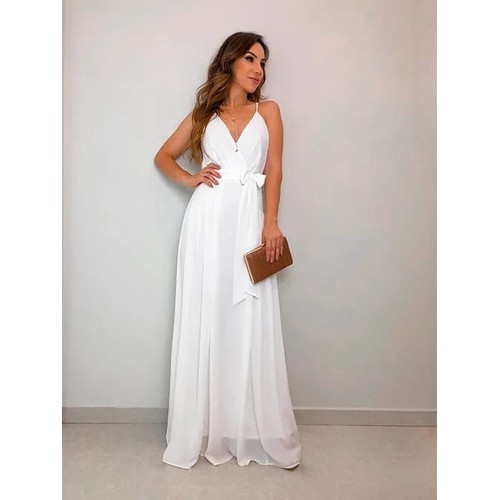 Vestido pré hot sale wedding longo