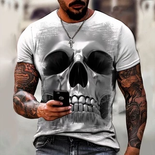Camiseta Caveira 3D 14