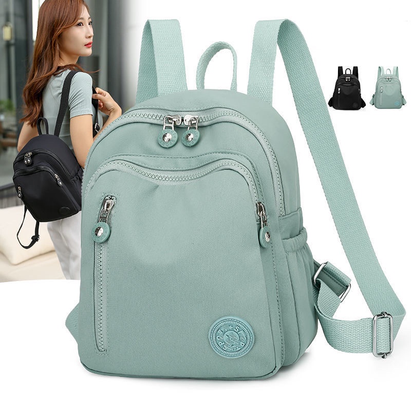 Bolsa mochila feminina pequena impermeável nylon W020