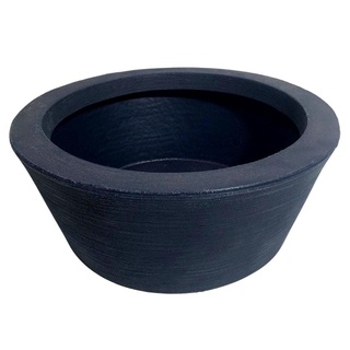 Vaso Bacia De Polietileno Com Textura Para Plantas 37cm