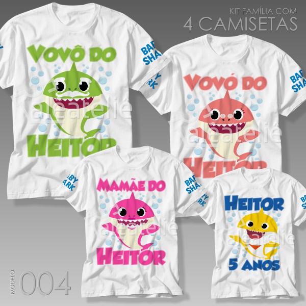 Camisetas 2025 baby shark