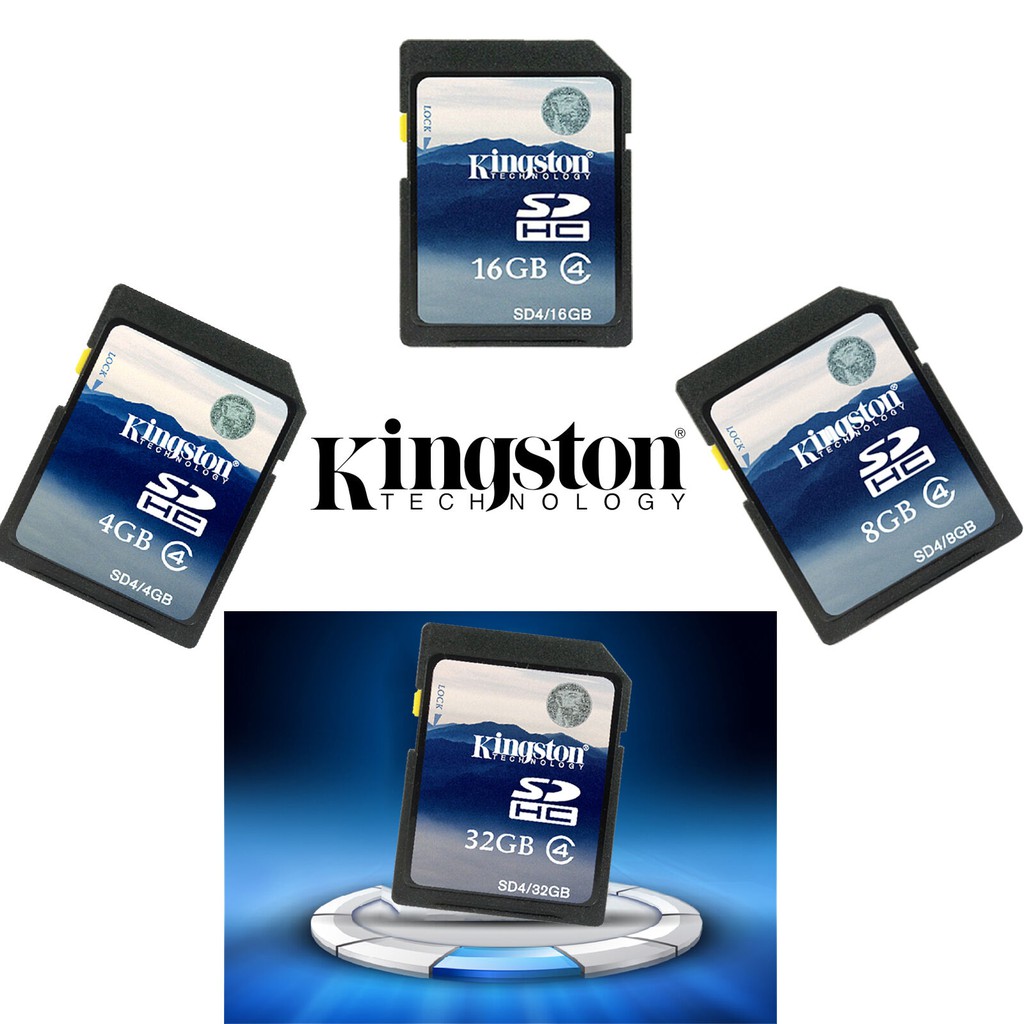 Kingston メモリー 8GB 4枚セット（32GB） Kingston 4GB/8GB/16GB/32GB SDHC SD C4 Cartão De Memória SD4 Para