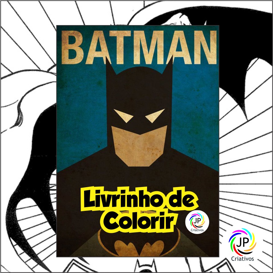 Revista de colorir batman lego 14x10