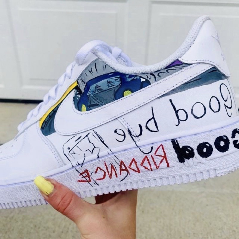 Juice Wrld - Goodbye and Good Riddance - Custom Air Force 1 - Hand Pai –  Merakicks