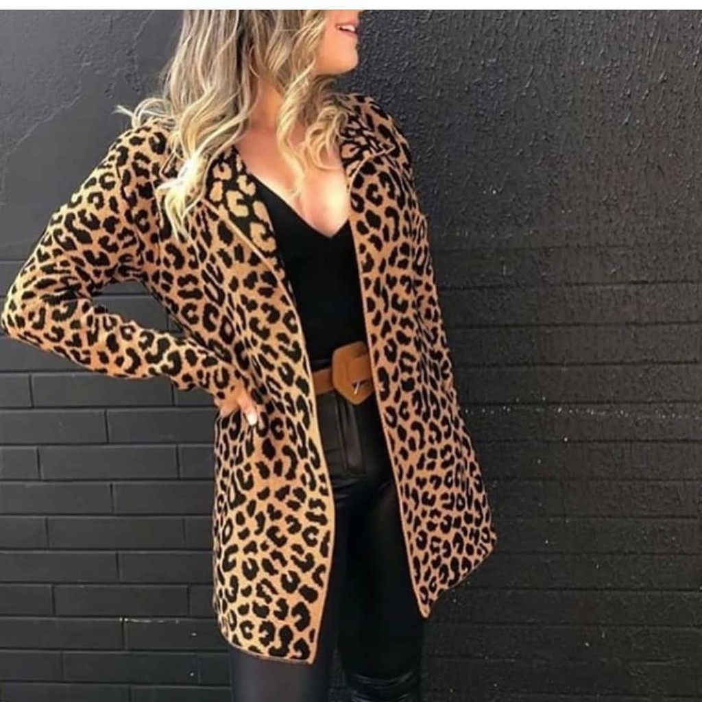 Casaco de best sale animal print