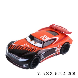 Disney pixar carros 3 relâmpago mcqueen corrida série jackson tempestade  cruz smokey 1:55 diecast liga de metal veículo brinquedos menino miúdo