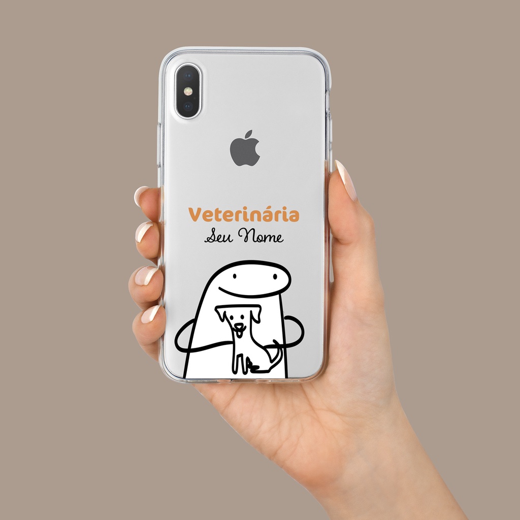 Capa Capinha de Celular Flork Profissão Veterinária